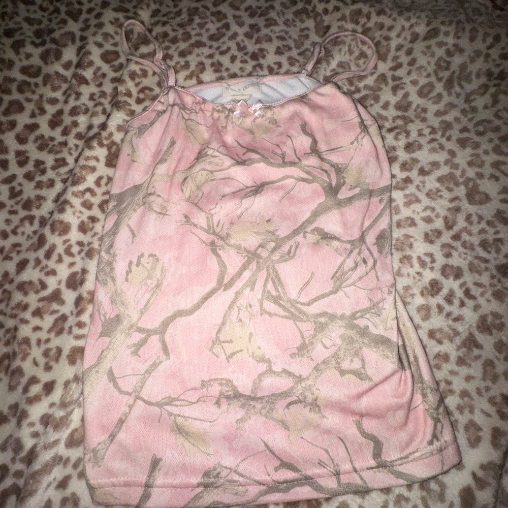 Pink Camo Tank Top